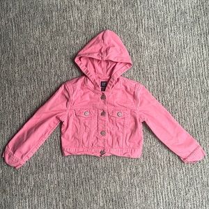 Gap, pink jean jacket, size S